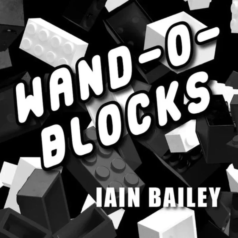 Wand-O-Blocks By Ian Bailey Close Up Magic Tricks Street Magic Props Illusions Funny Block Wand Change Color Bar Trick Magician