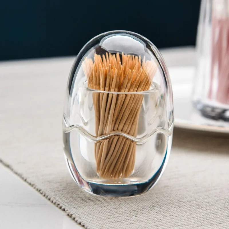 Toothpick Box Thickened Acrylic Transparent Portable Creative Convenient Life Home Living Room Storage Box