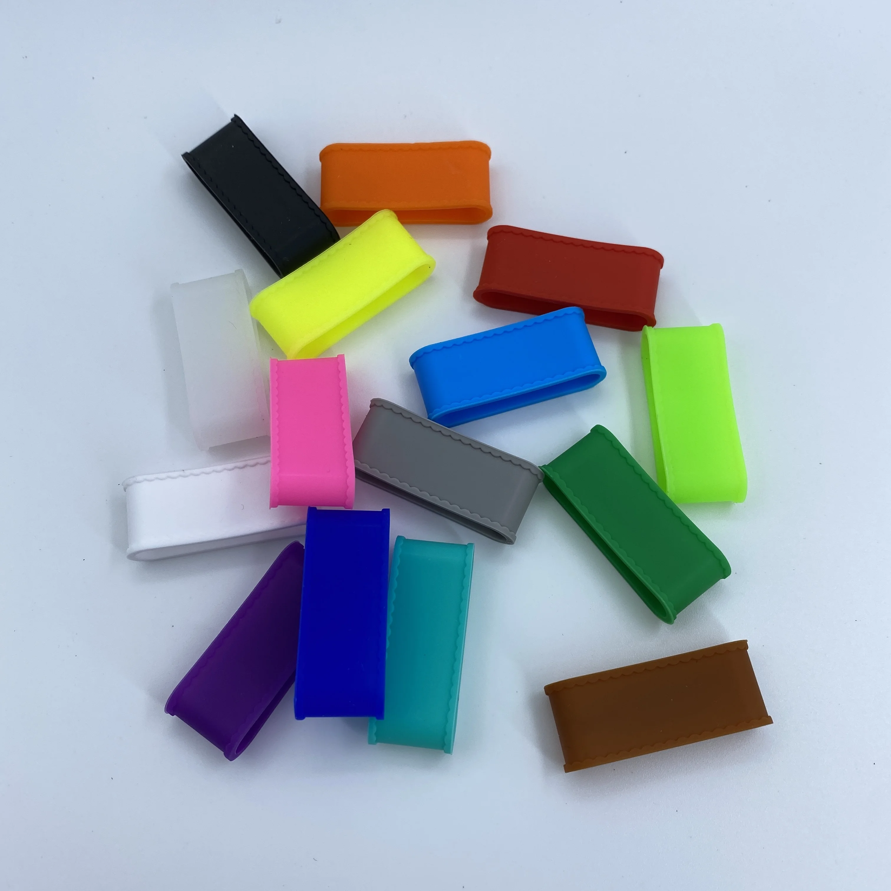 Free shipping(100pcs/lot)12~15 colors Silicone Tennis Racket Grips Ring/Customized Logo/handle's Silicone bushing/overgrip - Image 2