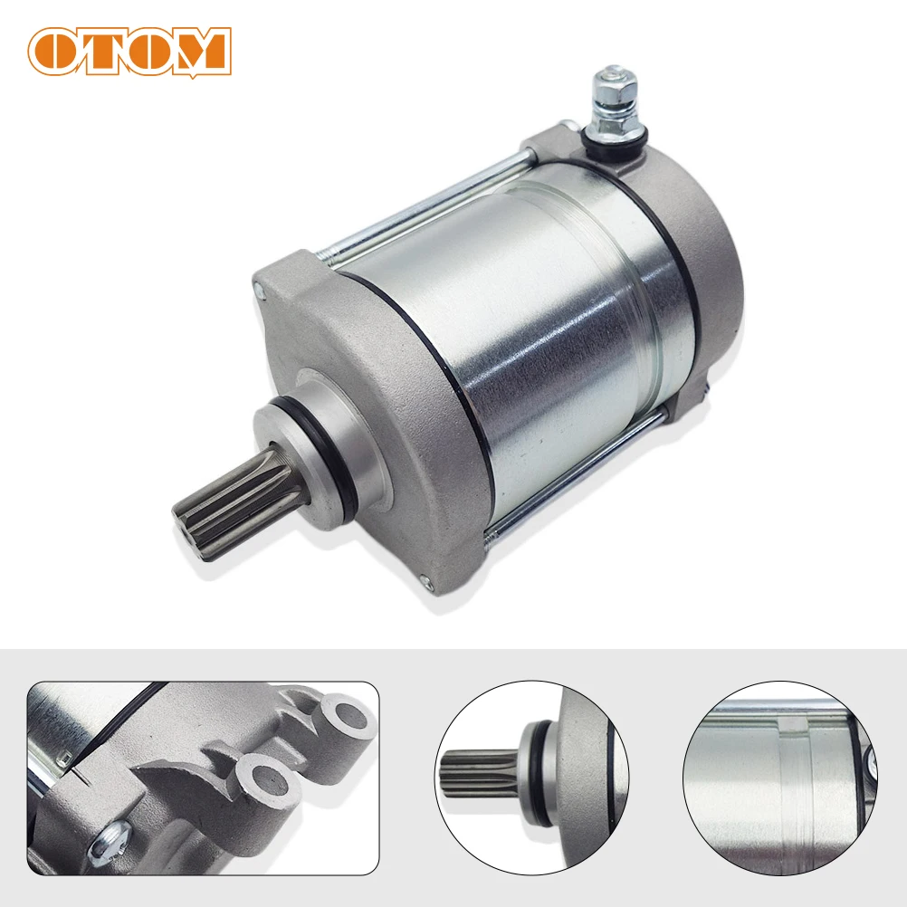 

OTOM NC450 Starter Motor For ZONGSHEN ZS194MQ MOTOLAND KAYO BSE AVANTIS ENDURO Motorcycle Electrical Start Engine 9 Teeth