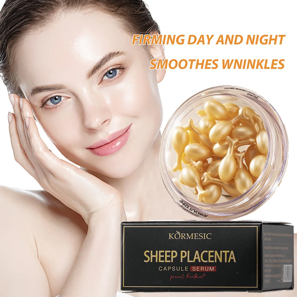 30/90/300PCS Lamb Placenta Collagen Facial Care Capsules, Essence, Acne Removal, Wrinkle Reduction, Firming, Brighting Products