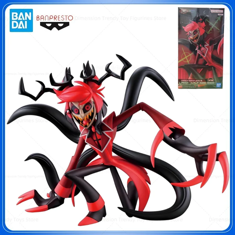 En Stock, Figura de Acción Original de Bandai Banpresto, Radio Demon Anime, Bienvenido a Hazbin Hotel, Alastor, Modelo de Juguete Coleccionable, Regalo DT