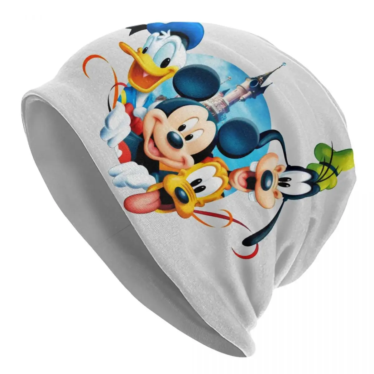 Custom Mickey Mouse Pluto Minnie Goofy Donald Duck Skullies Beanies Caps Winter Warm Knitting Hat  Street Adult Bonnet Hats