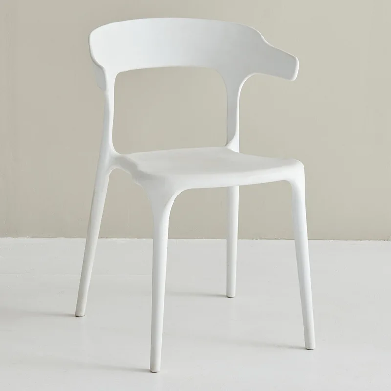 

Household thickened plastic dining chair casual dining table backrest stool modern simplicity 2022 new Internet celebrity