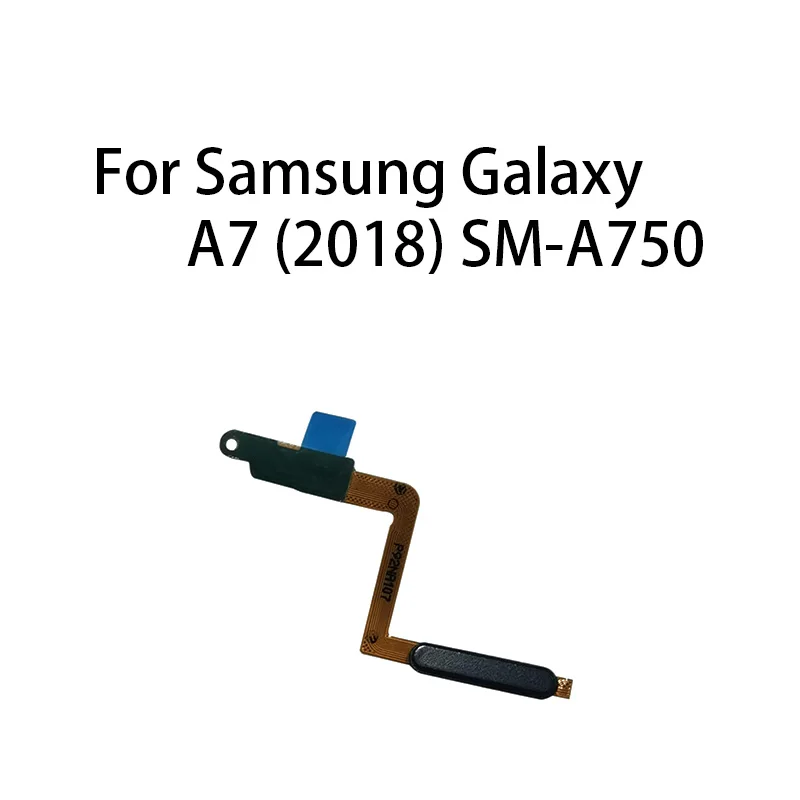 Gefensi Org Home Button Fingerprint Sensor Flex Cable For Samsung Galaxy A7 2018 / SM-A750