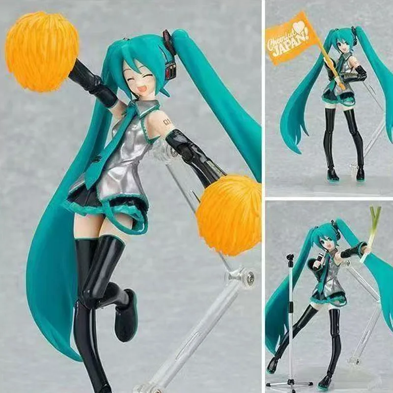

Аниме-фигурка Хатсуне Мику Figma114: Коллекционная статуэтка с подвижными суставами, сменными лицами, в образе весёлой виртуальной певицы. Идеальный подарок.
