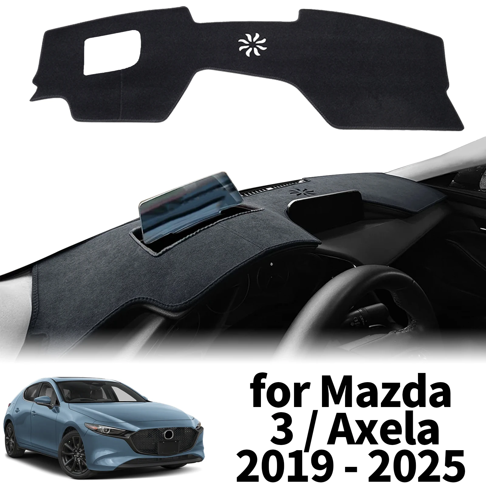 

fit for Mazda 3 Axela BP 2019 2020 2021-2025 Car Dashmat Dashboard Cover Pad Protective Carpet DashMat Sunshade Accessories