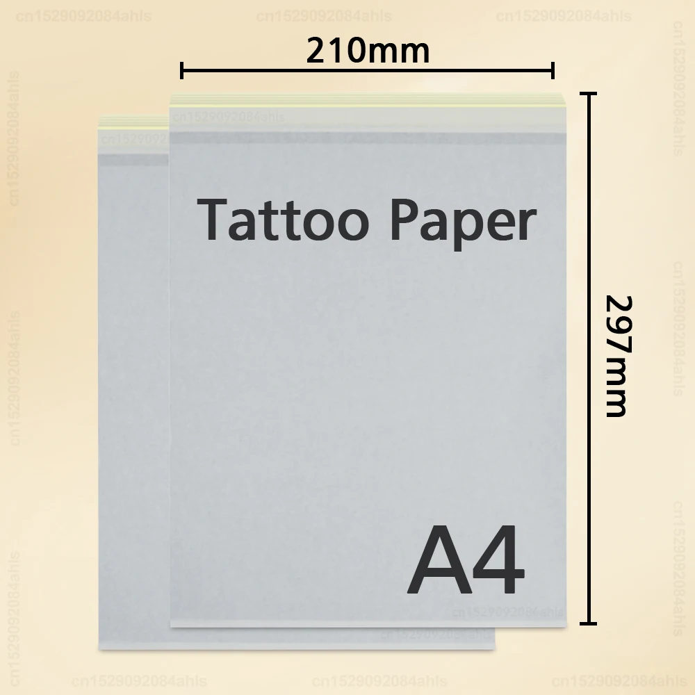 Papier de transfert thermique pour tatouage, papier de copie de motif de tatouage bricolage, fournitures de machine de transfert de tatouage, A4, 10 pièces