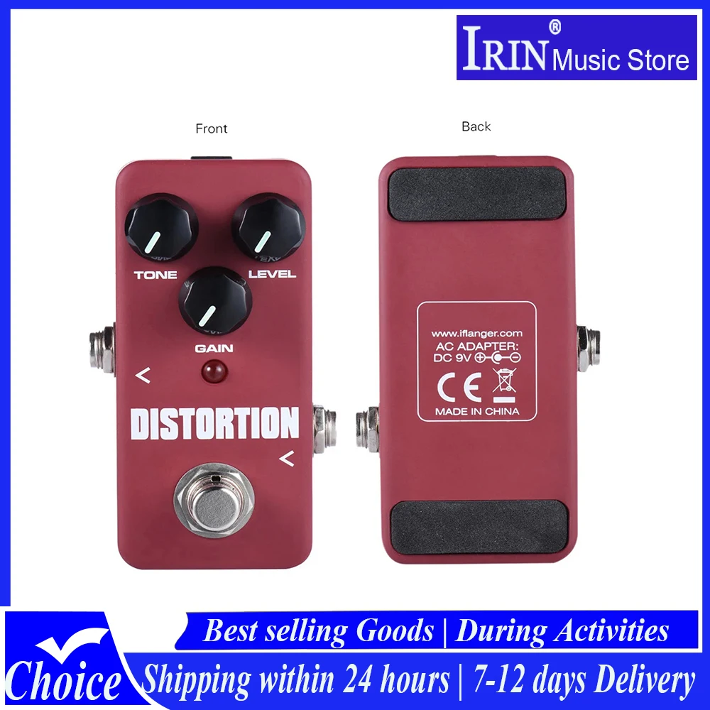 

Kokko Distortion Electric Guitarra Effect Peda Two-stage Distortion Connection Effect True Bypass Pedal FCP-2 Guitar Accessory