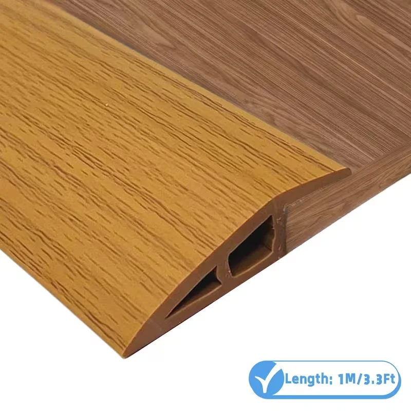 1PC Durable Carpet to Tile Floor Transition Strip Wear-resistant PVC Threshold Ramp Cuttable 100cm Edging Trim Household