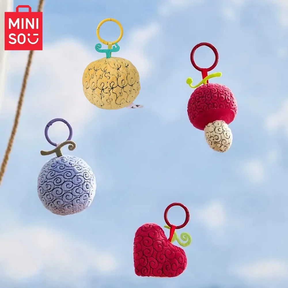 

MINISO цельный дьявол фрукты мультфильм плюшевая кукла брелок сумка кулон игрушка в подарок