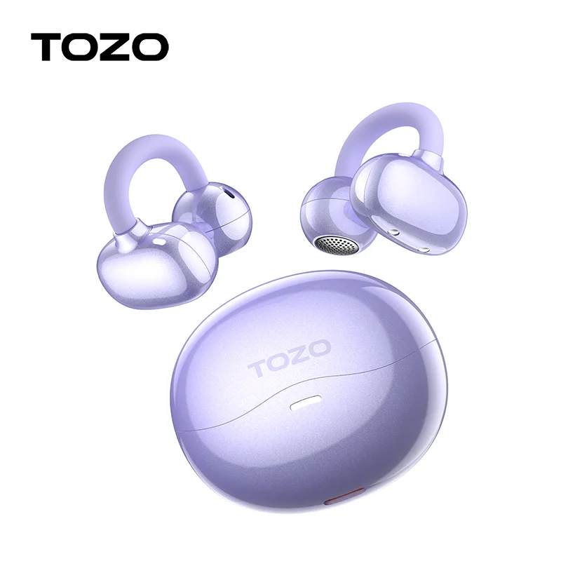 

TOZO OpenOrb Open Ear Clips Earphones Wireless Bluetooth Sport Running Earbuds with Mic ENC for Android iOS 2025 New Arrival
