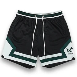 Men Mesh quick-drying sports Shorts Running Fitness Training double-deck Short Pants Summer Basketball Pants Men's sweatpants