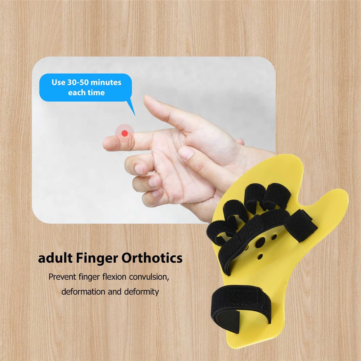 Finger Orthotics Fingerboard Stroke Hand Splint Training Support for Both Hands