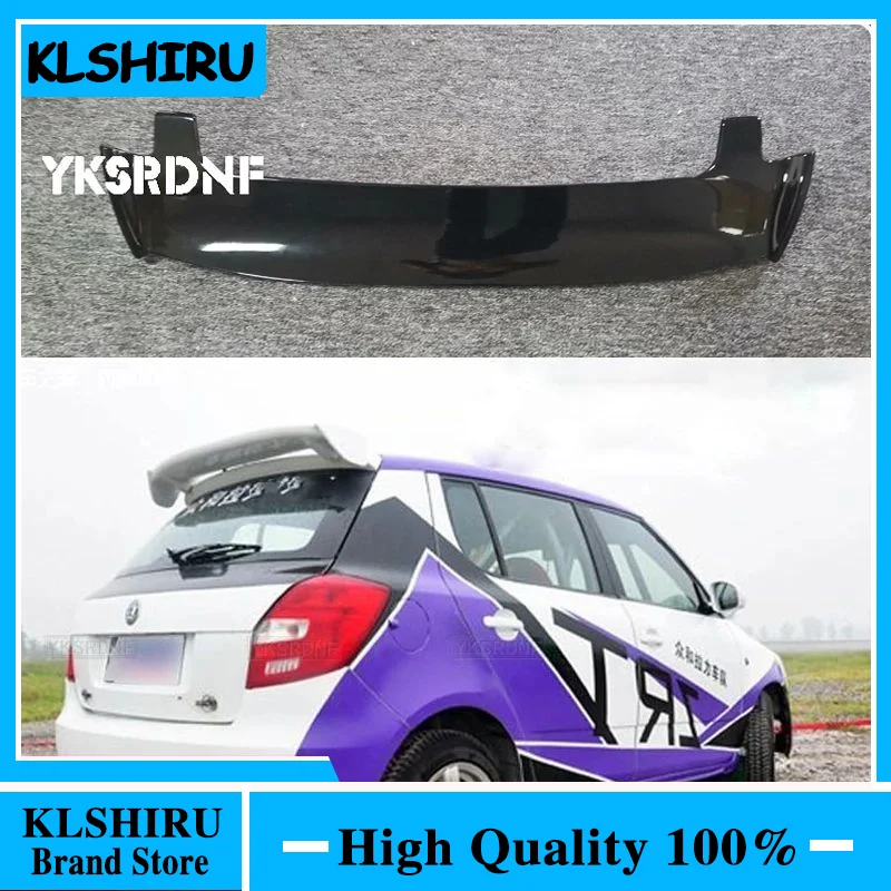 For Fabia Spoiler High Quality ABS Material Car Rear Wing Primer Color Rear Spoiler For Skoda Fabia Spoiler 2006-2014