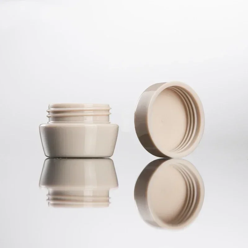 20/50/100/200pcs 5g Mushroom Face Cream Box Plastic PP Bottle Trial Sample Cosmetics Packaging Separate Bottles Wholesale