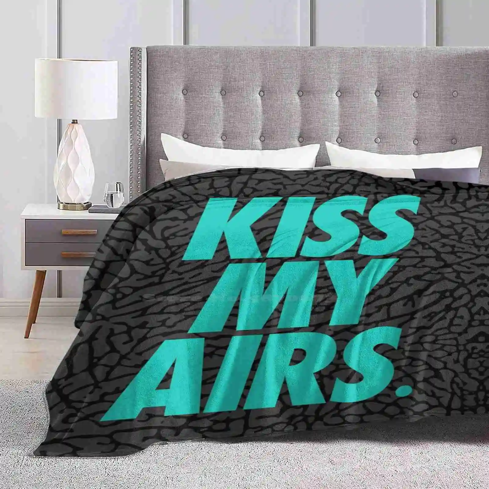 Kiss My Airs X Atmos Trend Style Funny Fashion Soft Throw Blanket Hypebeast Streetwear Highsnobiety Hi Fashion Home Ss20 Ss19