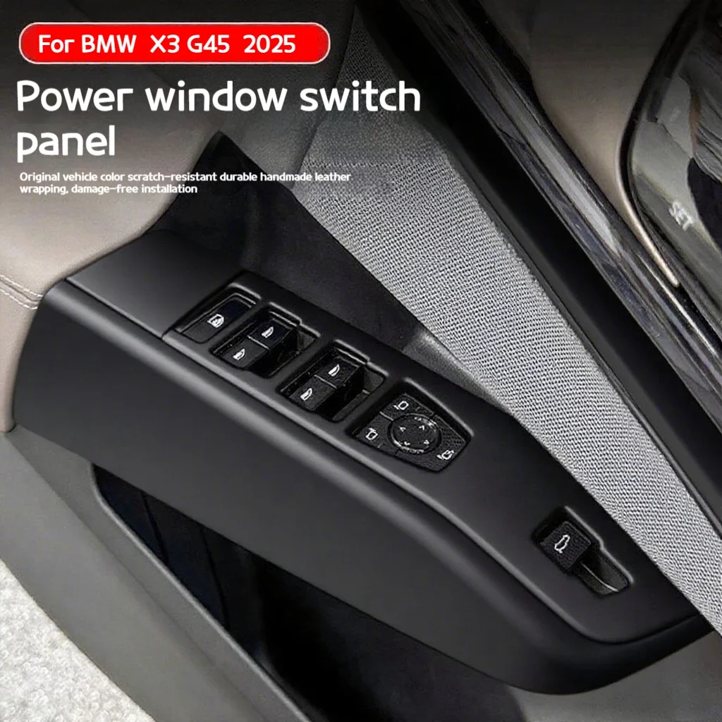 

For BMW X3 G45 2025 Window lift panel button frame/side panel decorative stickers interior decoration accessories modification