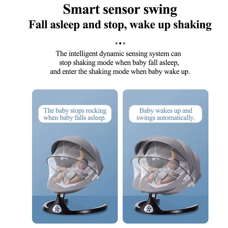 Cadeira de balanço multifuncional do bebê da movimentação elétrica da cadeira de balanço do bebê