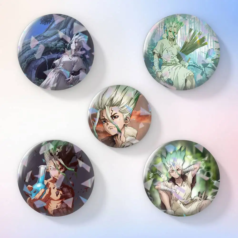 

Anime Dr STONE Ishigami Senku Brooch Metal Badge Brooch, Fashion Decorative Pins for Hat Bag Clothing Decoration Gift,Souvenir.