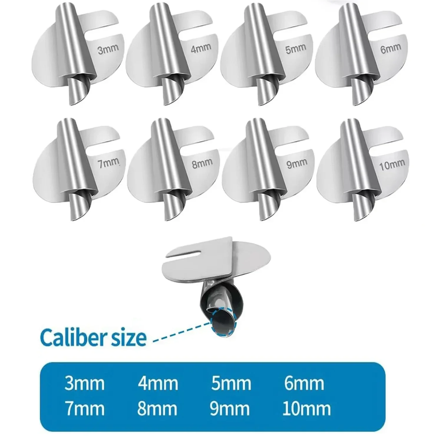 1/4/8 stücke Edelstahl Nähen Gerollt Säumer Fuß 3mm-10mm Universal Nähen Säumen Puller maschine Nähfuß DIY Handwerk Werkzeug