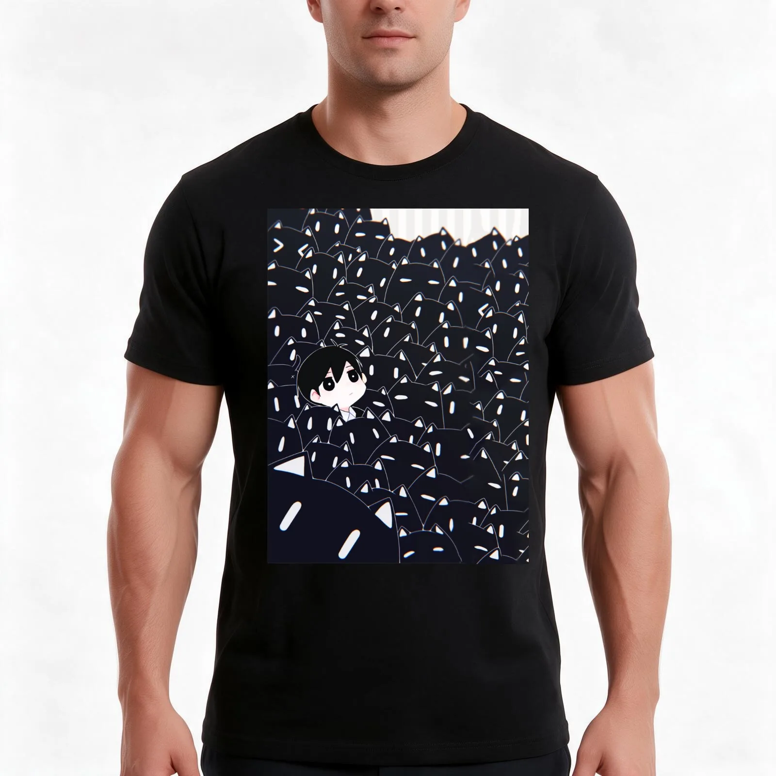 omori Tshirt - omori fanart - omori game sticker T-Shirt Summer Casual Cotton Tee Unisex Men Women