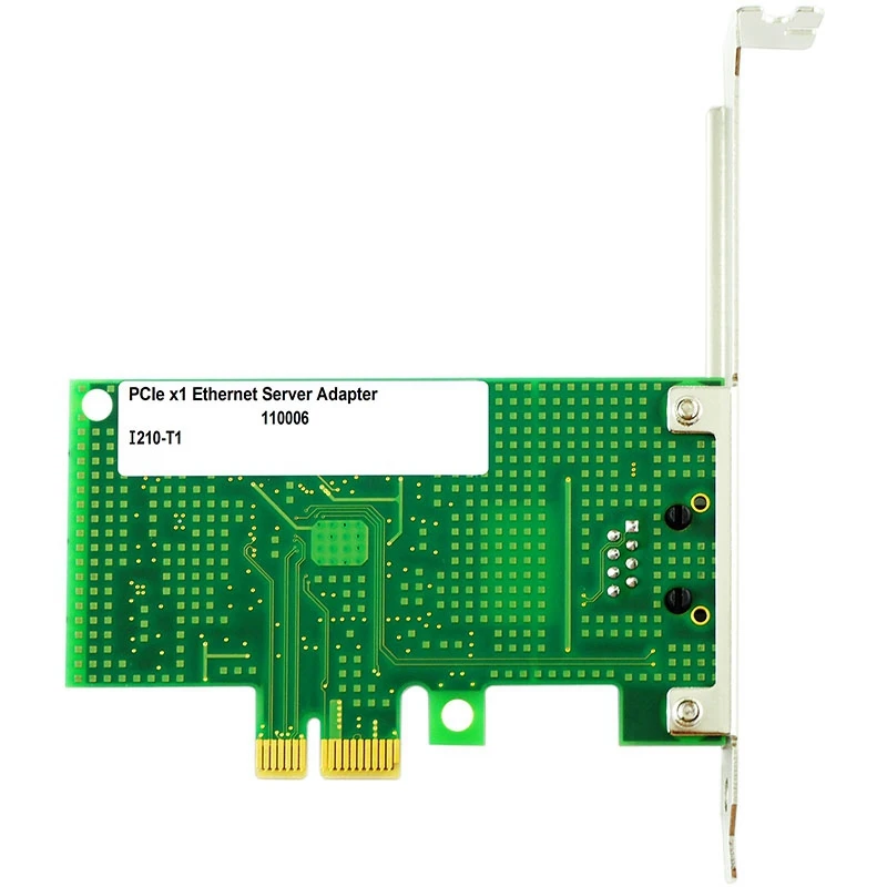 Accessories I210-T1 PCI-Ex1 Gigabit Single Port Server Network Card I210AT Chip Wired Desktop Network Card