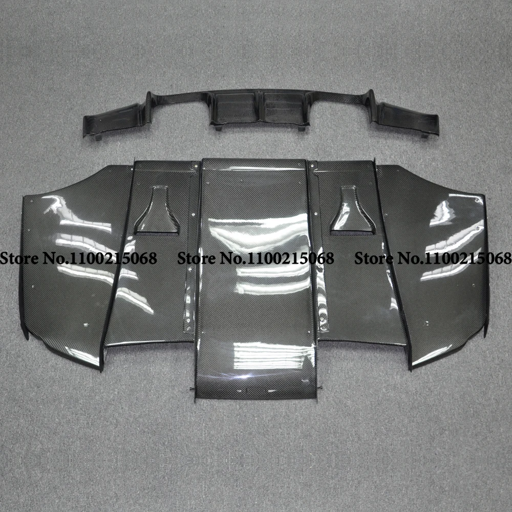 For BMW E92 E93 M3 2007-2013 Carbon Fiber Rear Bumper Lip Spoiler Under Tray Body Kit Auto Tuning Parts