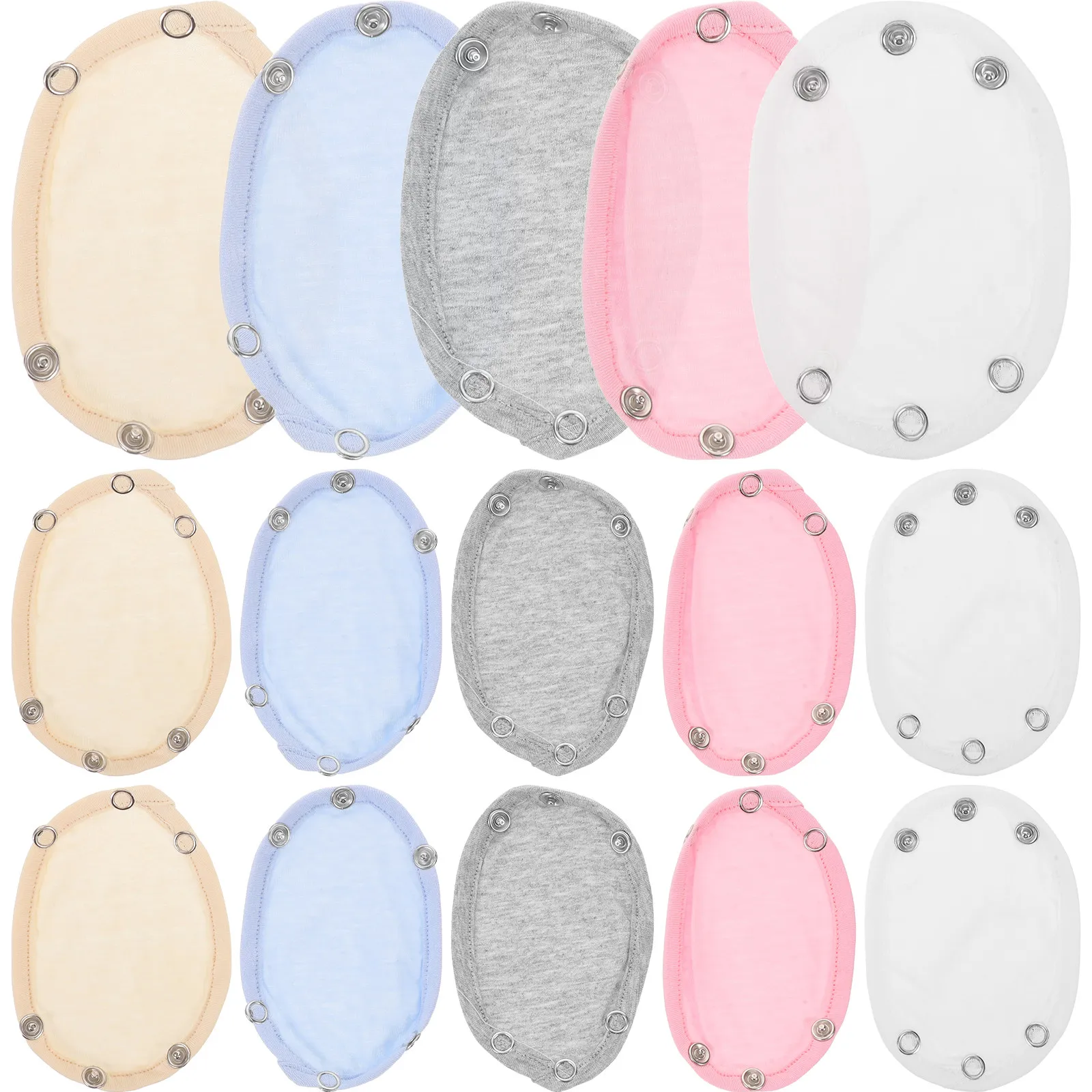 

15 шт. удлинителей для детских боди, хлопковые застежки-кнопки для удлинения комбинезонов, накладки для одежды для младенцев и малышей, аксессуары для ползунков