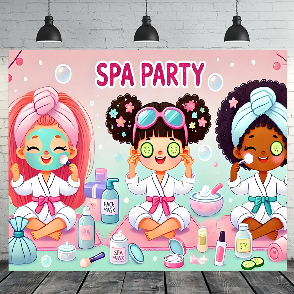 الوردي الجمال ماكياج سبا حفلة عيد ميلاد راية خلفية لوازم الديكور السيدات مثير الكبار الفتيات خلفية استوديو الهدايا الدعائم #5