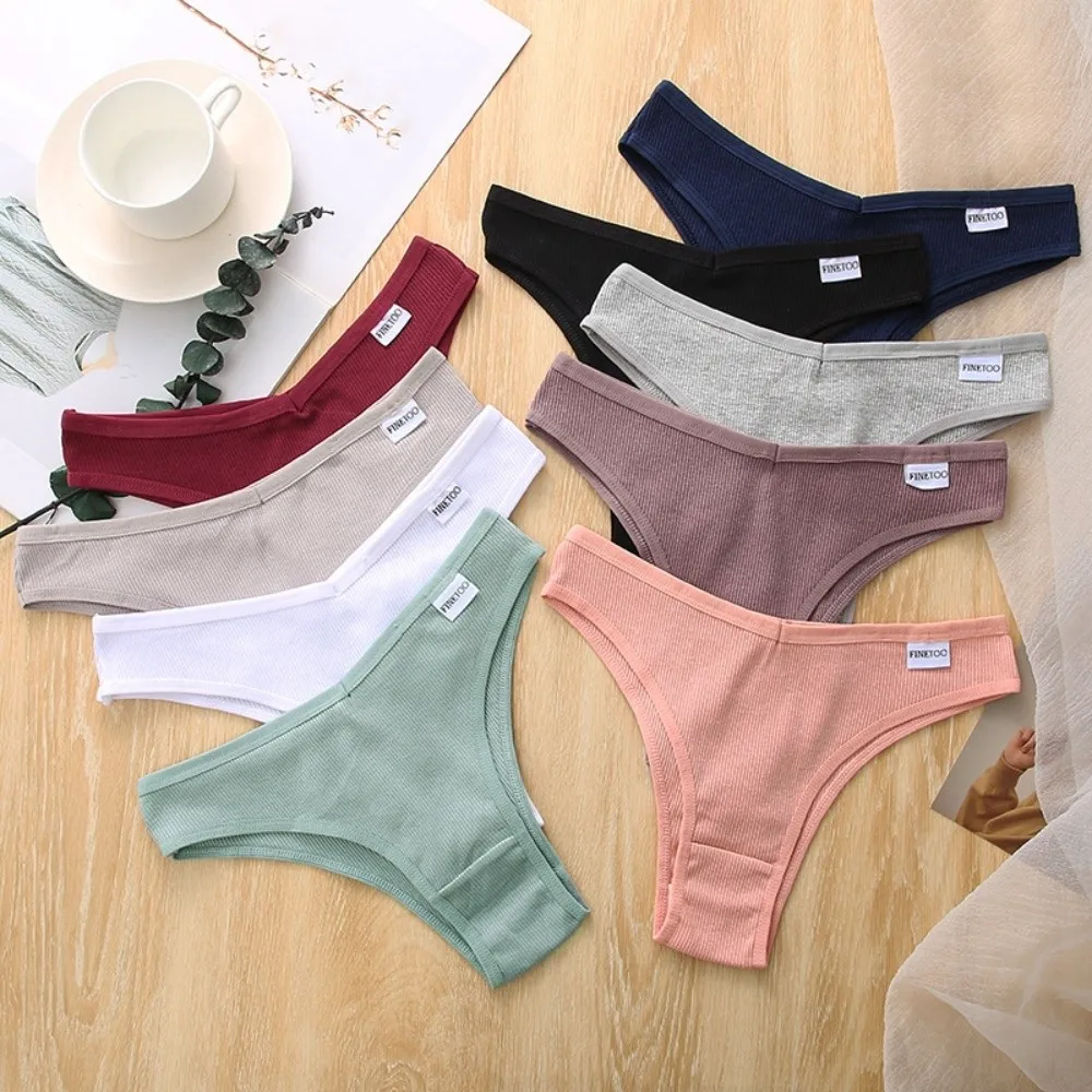 

4Pcs V Waist Women Cotton Panties Set Cotton Crotch English Letter Sports Style Briefs 4PCS Underwear Letter Underpants Lady