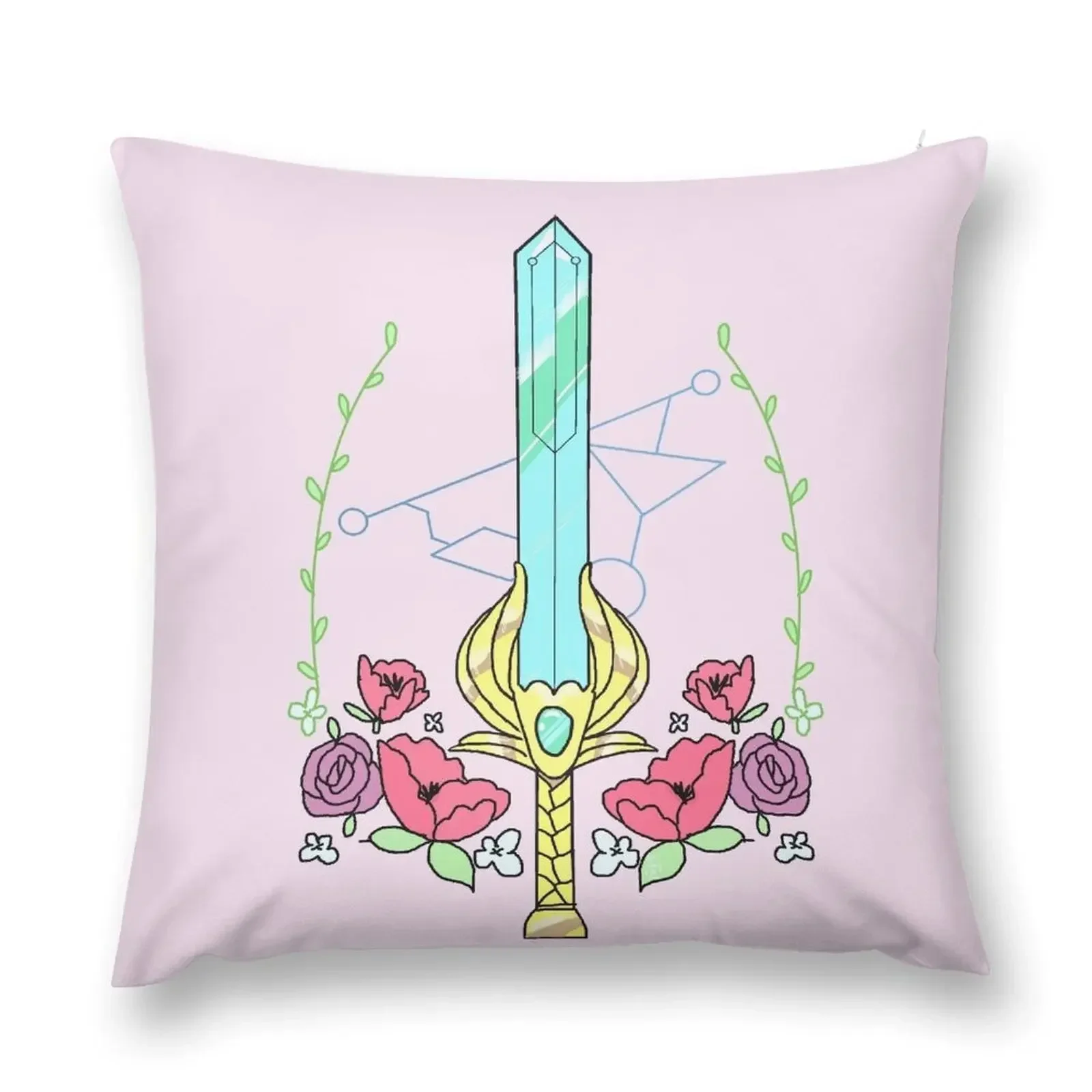 for the honour... she-ra floral sword Throw Pillow Sofa Cushions Cover Christmas Pillow Cases bed pillows Sofas Covers pillow