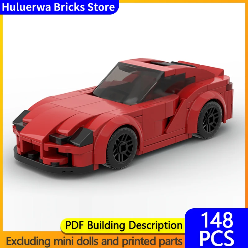 

Модель скоростного гоночного автомобиля MOC, строительные кирпичи GR Supra V2, модульная технология Hypercar, детские праздничные подарки, сборка игрушек, костюм