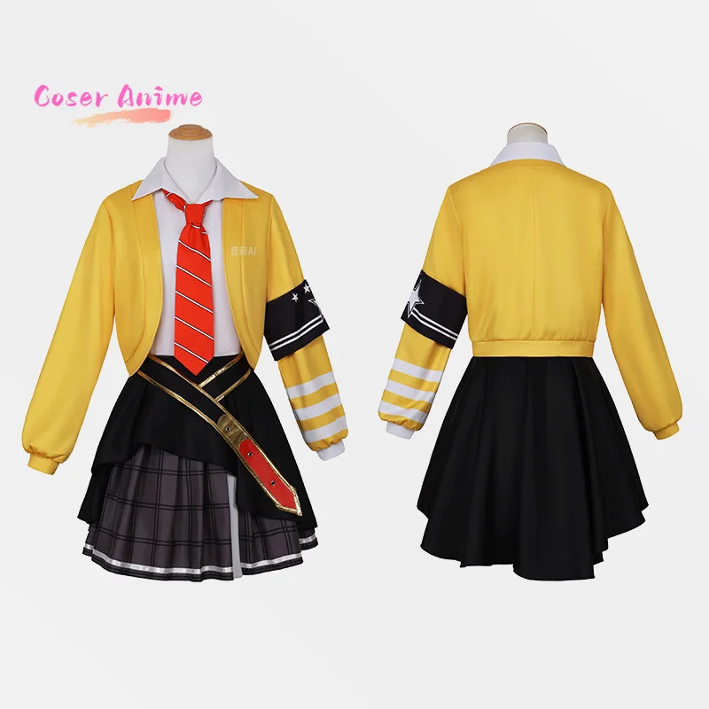 Proyecto de juego Sekai colorido escenario HOSHINO ICHIKA Cosplay disfraz uniforme Halloween carnaval fiesta Navidad juego ropa de rol