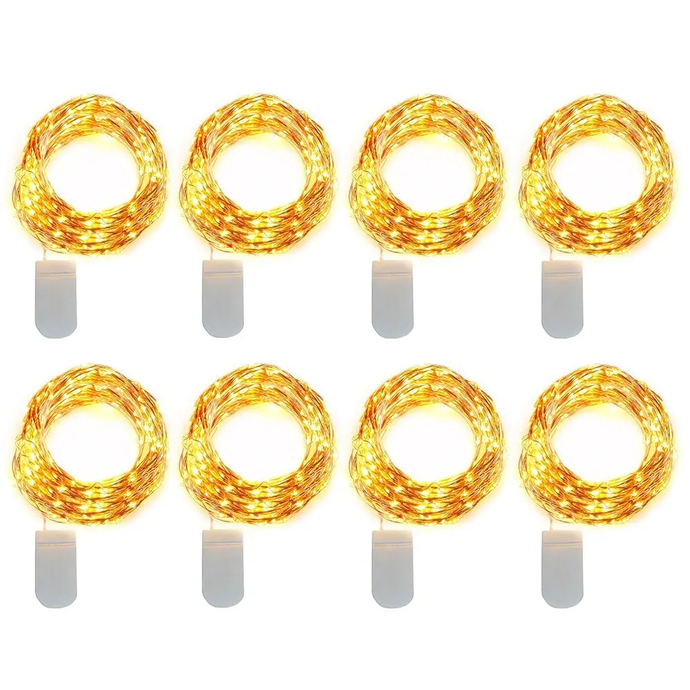 LED Fairy String Lights Battery Operated LED Copper Wire String Lights Outdoor Waterproof Light For Bedroom Wedding Decor