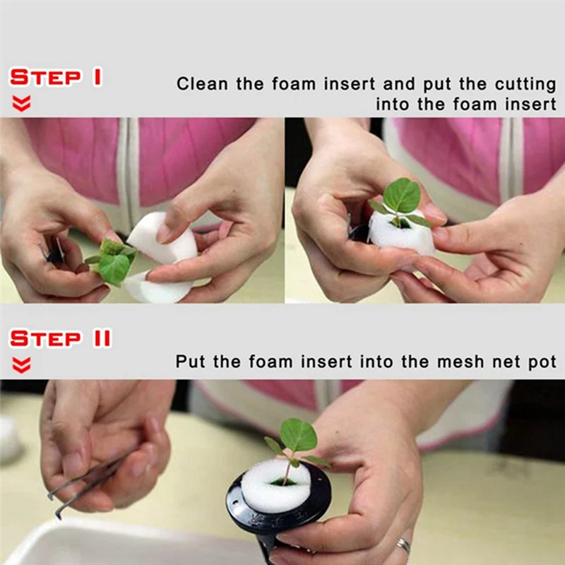 ABRW-400Pcs Hydroponic Gardening Plant Tools Planted Sponge Vegetable Cultivation System 32X30mm