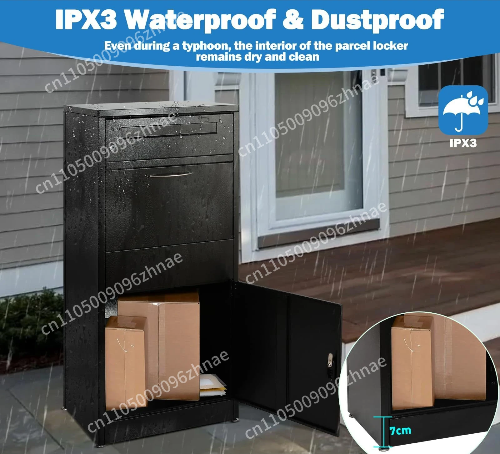 Multifunctional Household Parcel Large Capacity Delivery Box Inbox Anti-theft Cabinet Outdoor Mailbox Express Cabinet Mailbox
