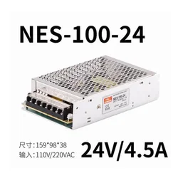 New Reliable Universal  Genuine 100w Single Output Switching Power Supply NES-100-24 24V 4.5A Power Source