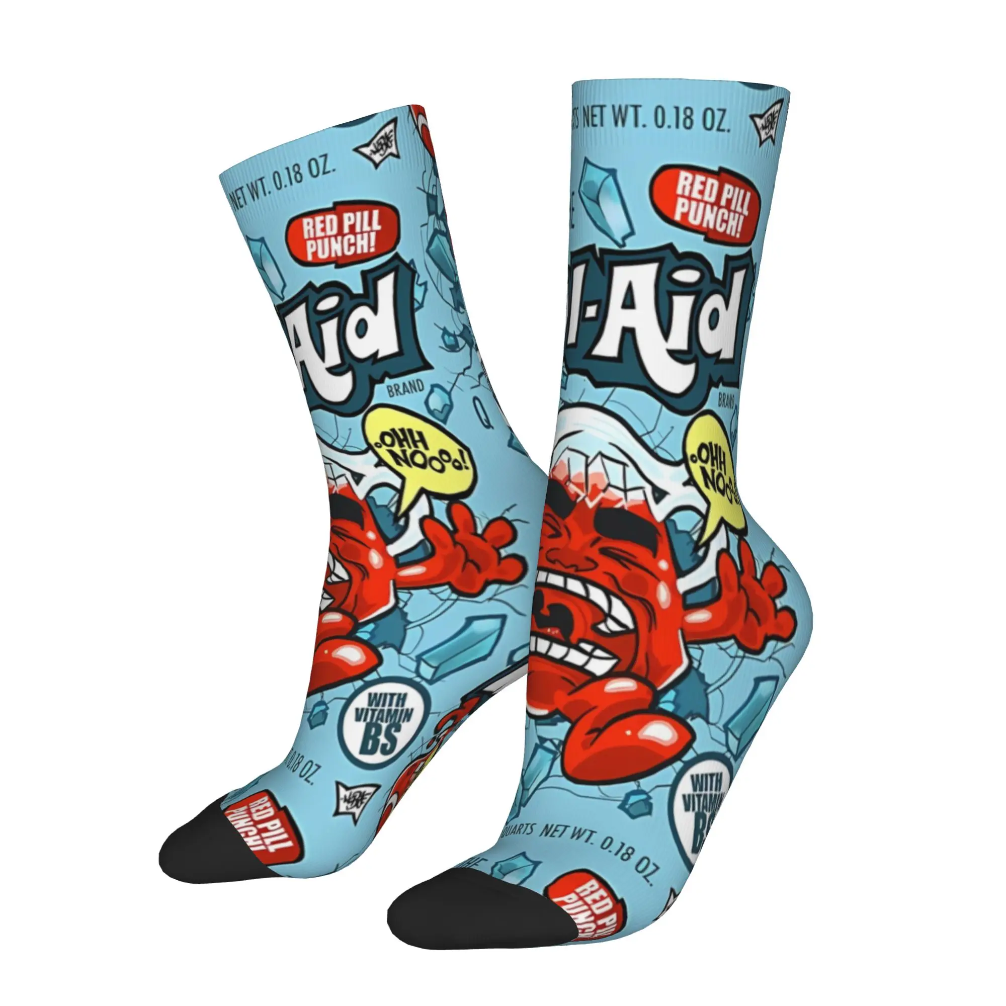1 par de calcetines divertidos Kool-aid I Drank con estampado de calidad vintage, calcetines informales para hombre