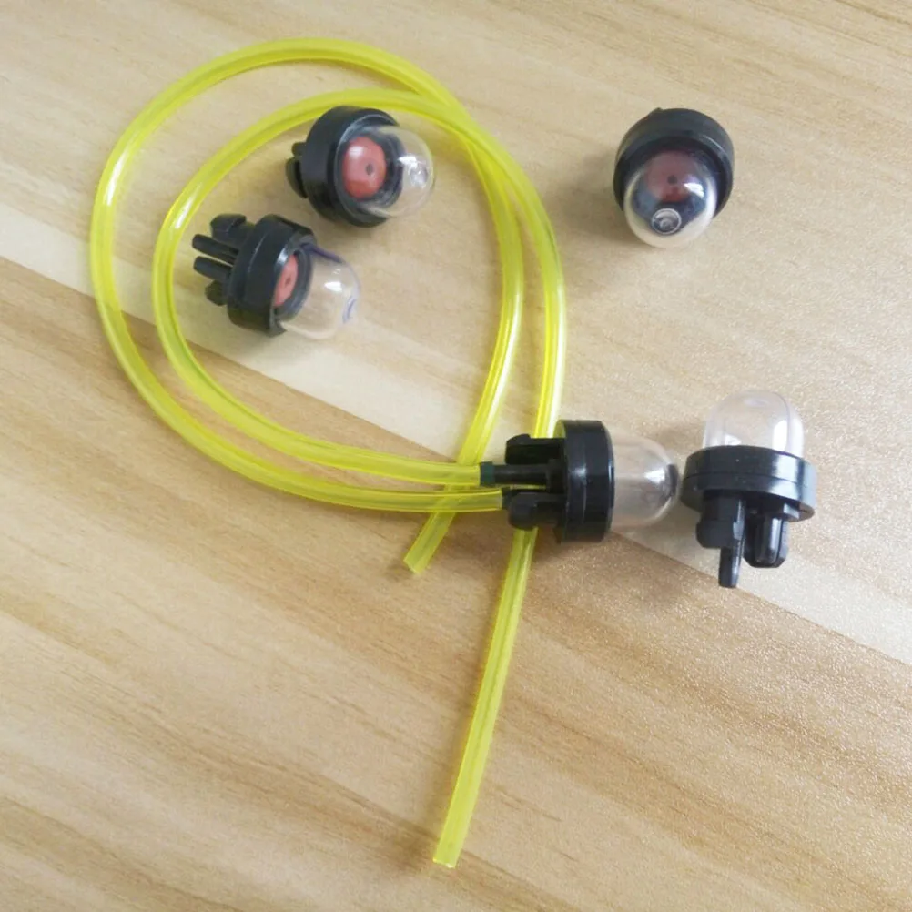 

5 Pcs Filter Tube Carburetor Bulb Bubbles Accessory Pump Primer Hedge Trimmer Lawn Mower Chain Saw Sealing Performance Oil