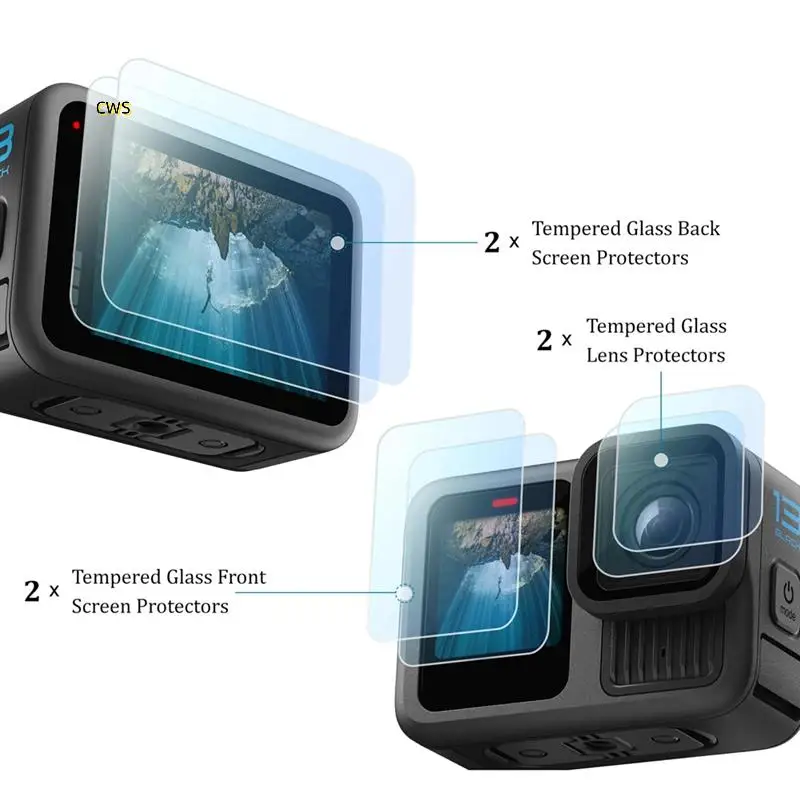 Силиконовый чехол для Gopro Hero 13, черные аксессуары, боковая крышка аккумулятора, защитные пленки для экрана, крышки объектива и ремешок