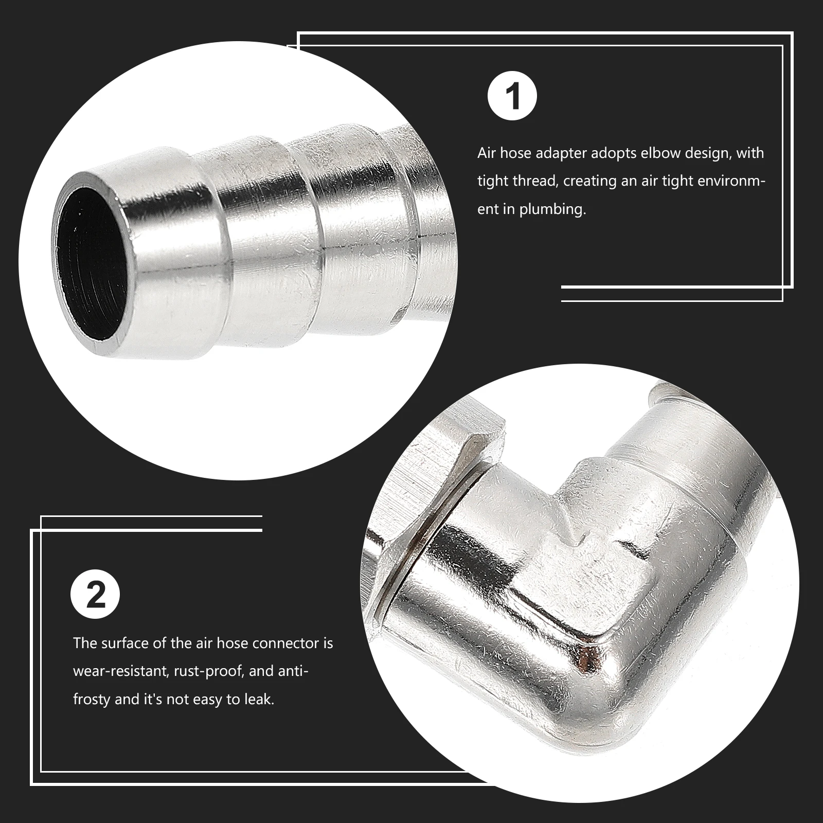 

Rotating Pagoda Joint Hose Connector High Compressor Fittings Nickel Plated Resistant Rust Proof Easy