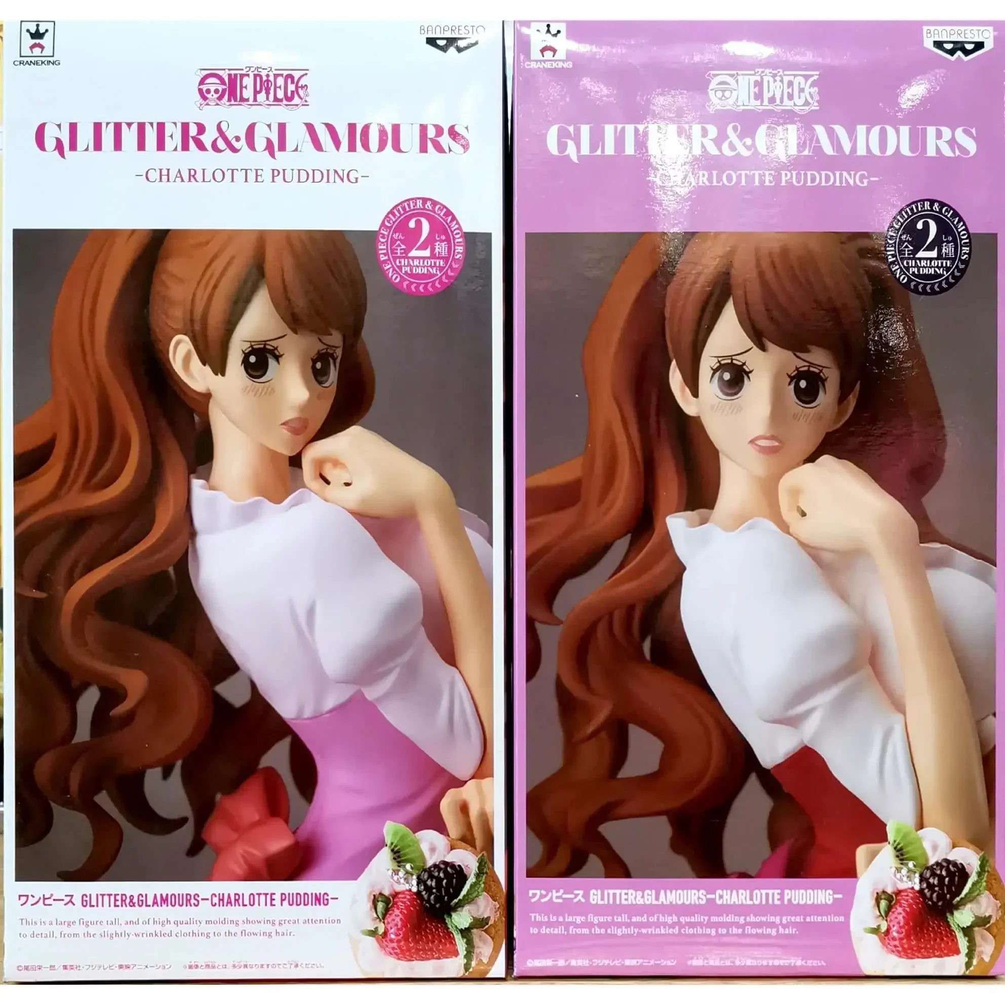 Original Banpresto Anime ONE PIECE Glitter&Glamours Collection Figure Charlotte Pudding A Normal From Model Toys Birthday Gifts