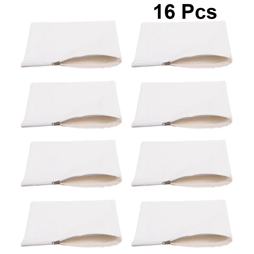 16pcs-canvas-storage-bag-student-pen-pencil-case-makeup-stationery-organizer-large-capacity-smooth-zipper-multifuntional-storage
