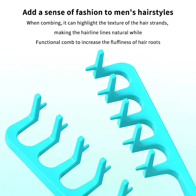 Hair Comb Volumizing Wide-tooth Styling Curling Fluffy Texture Tools for Men Ideal All Types Hairstyling