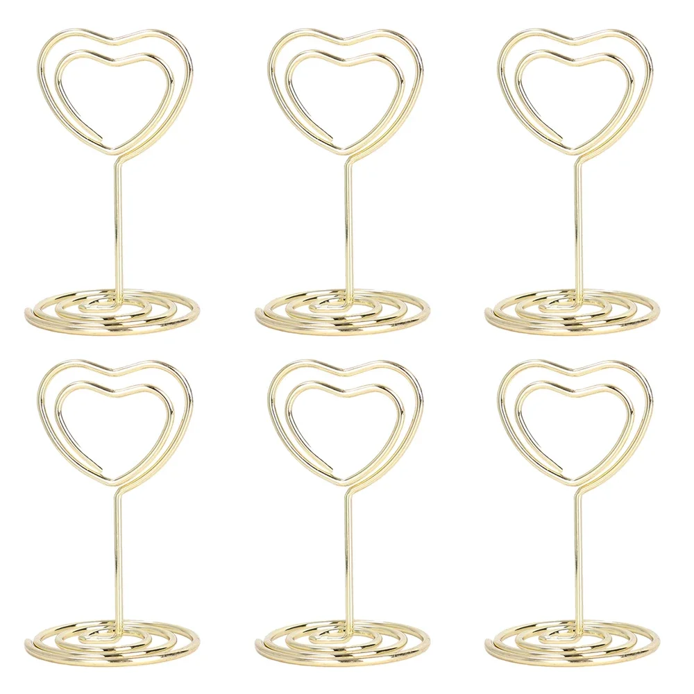 60 Pinces Photo Mémo QWORK - Formes Rondes Et Cœurs - Décoration Gâteau Mariage