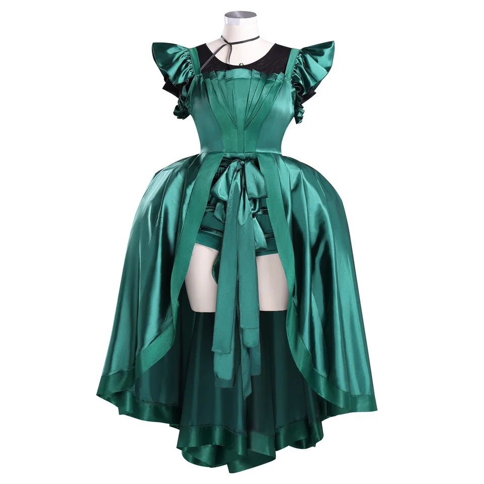 Agnes Wednesday Cosplay Enid Cos Costume Green Dress Invisible Woman Evening Dress Cos Clothing for Christmas Halloween Party - AliExpress Agnes Wednesday Cosplay Enid Cos Costume Green Dress Invisible Woman Evening Dress Cos Clothing for Christmas Halloween Party - AliExpress