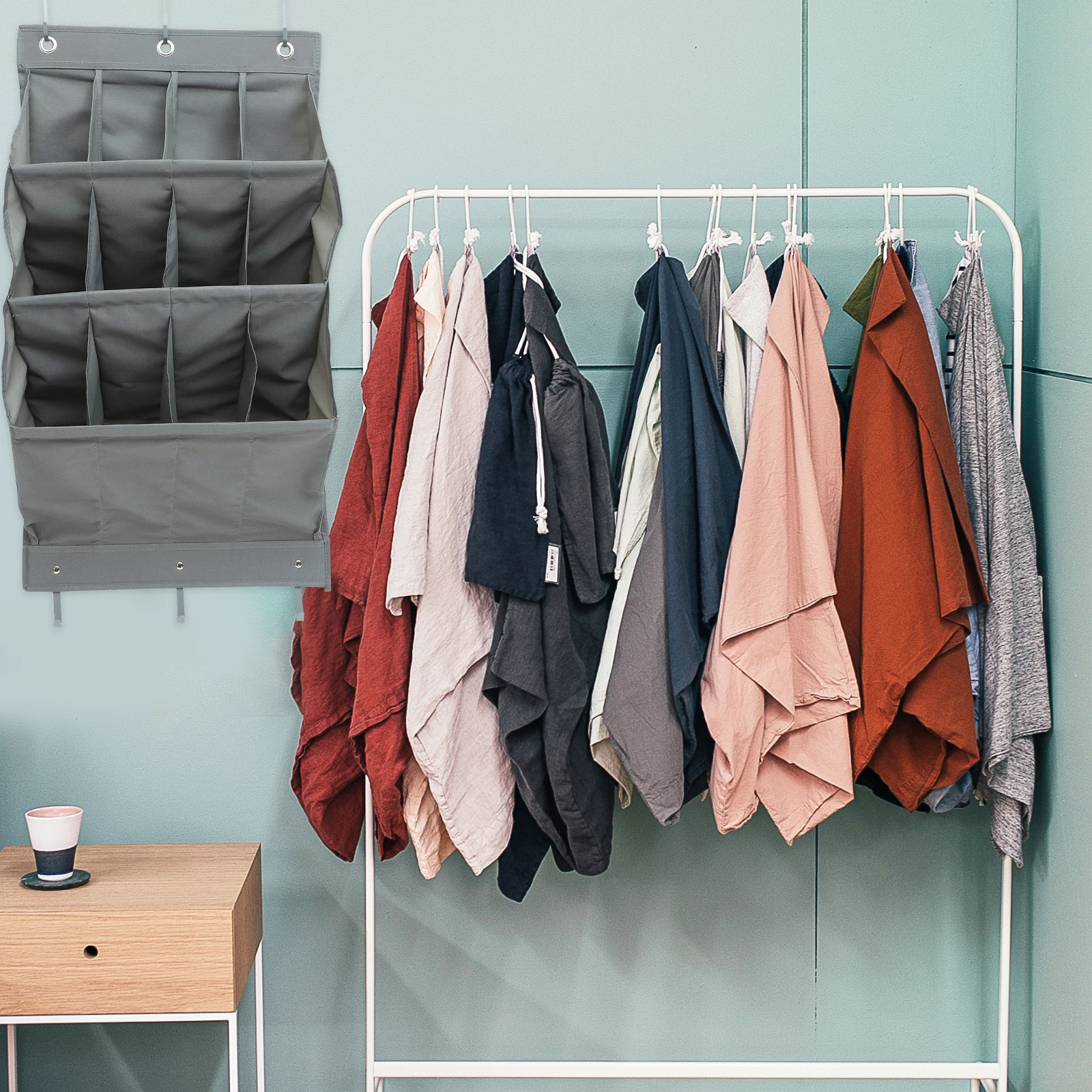 

Wall Hanging 600D Oxford Cloth Large Capacity Multi Function Hanging Pouches Shoe Rack Kids Room Storage Behind Door Pouches