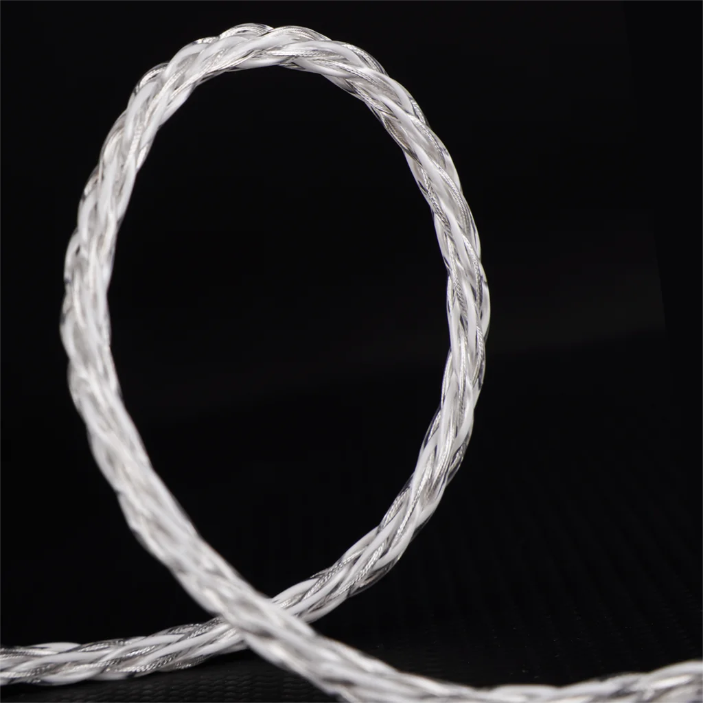 NiceHCK DeepSnow HiFi Audio Earphone Cable 4 Strand Silver Plated German Copper Wire MMCX/2Pin/QDC for Altea Vernus I3Pro NX7MK4