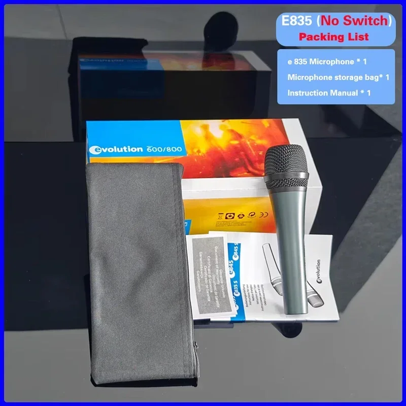 

Комплект из 3 динамических вокальных микрофонов серии Evolution 800 E835 без переключателей для домашней записи и прямых трансляций (оптовая продажа)